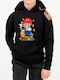 Kids Sweatshirt with Hood and Pockets Black Super Mario