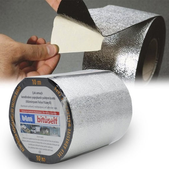 Silver Bituminous Tape with Aluminum Coating 7.33