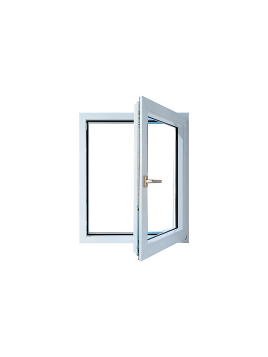 Elvial Hinged Window Aluminum W100xH90cm