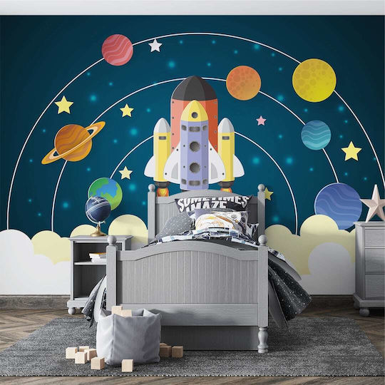 Caravelshop Autocolantă Tapet pentru copii Acoperit cu vinil L450xA270buc