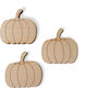 Wooden Halloween Decoration 3pcs