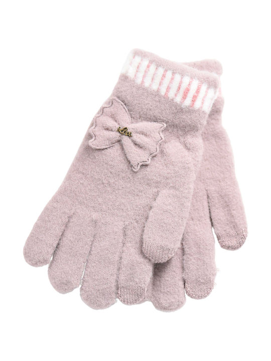 Knitted Kids Gloves Beige