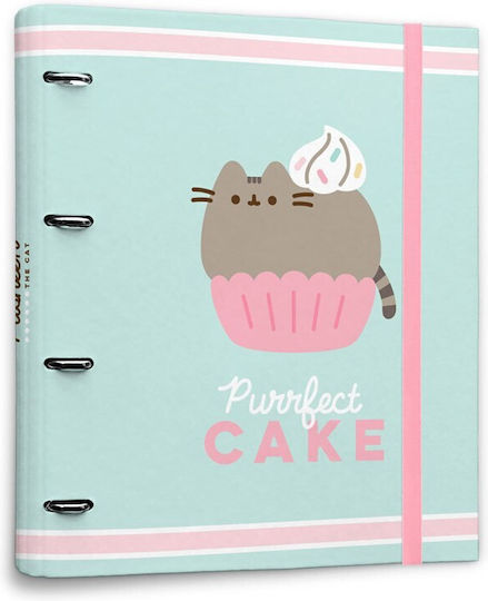 Pusheen Ordner mit Gummiband für Papier A4 Hellblauς