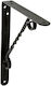Amig Metallic Corner Shelf Black 200x150mm 8838