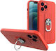 Finger Grip Back Cover Silicone Red (Galaxy S21+)