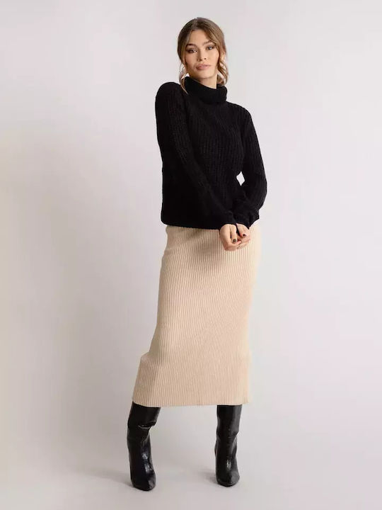 Rut & Circle Women's Long Sleeve Pullover Black