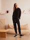 Ysabel Mora Winter Women's Pyjama Pants Black