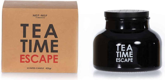 Nef-Nef Homeware Aromatisches Kerze in Gefäß Schwarzes 425g