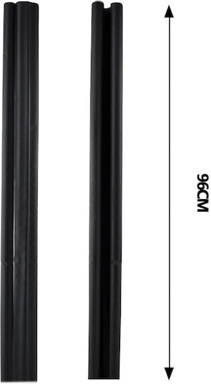 Tpster Foam Double Door Draft Stopper in Black Color 0.96mx3cm