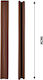 Tpster Foam Double Door Draft Stopper in Brown Color
