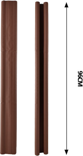 Tpster Foam Double Door Draft Stopper in Brown Color
