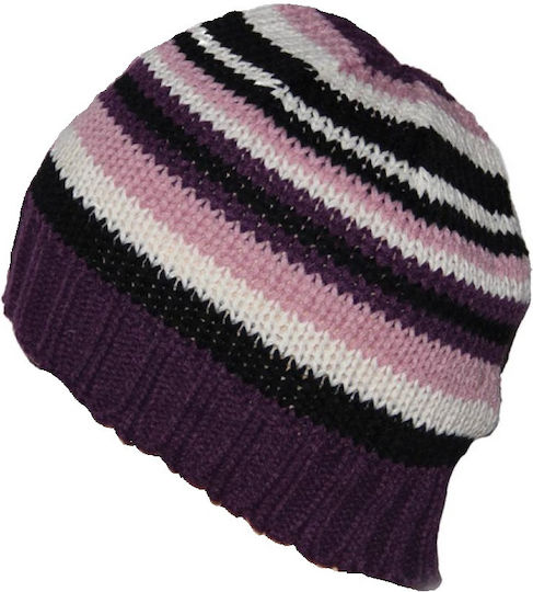 Knitted Beanie Cap Purple