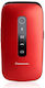 Panasonic KX-TU550 Single SIM Resistant Mobile Phone Red