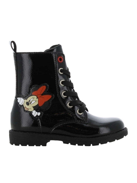 Minnie Mouse Kids Boots with Zipper Black