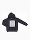 Kinder-Sweatshirt mit Kapuze Schwarz