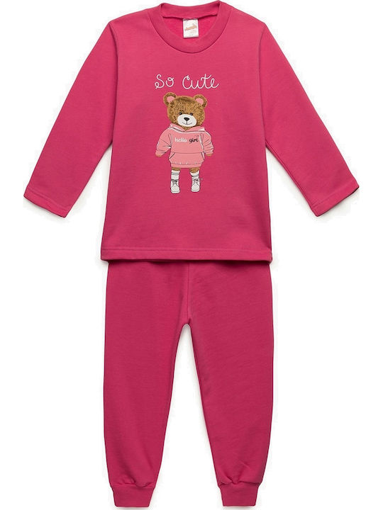 Minerva Детска пижама Зимна Фуксия Cute