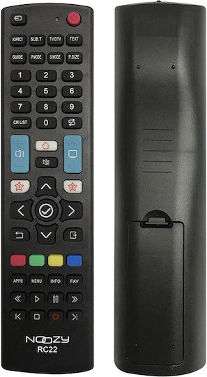 Noozy Kompatibel Fernbedienung RC22 für Τηλεοράσεις LG , Panasonic , Philips , Samsung und Sony
