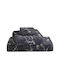 Greenwich Polo Club Bath Towel Set 3pcs 3052 Grey-Carbon Black Weight 500gr/m²