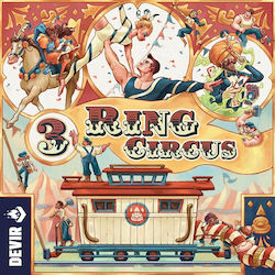 Devir Board Game 3 Ring Circus for 1-4 Players 12+ Years (EN)