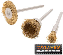 Handy 10125-12 Wire Brush for Drill Set of 3pcs