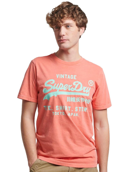 Superdry Neon Vintage Herren T-Shirt Kurzarm Orange