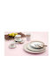 Cryspo Trio White Porcelain Dinnerware Set 6pcs