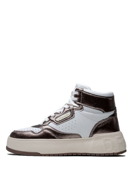 Adidași Flatforms tip Botine Pentru Femei Alb / Pewter