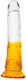 DMM MAA Glass Dildo With Suction Cup Orange 16cm