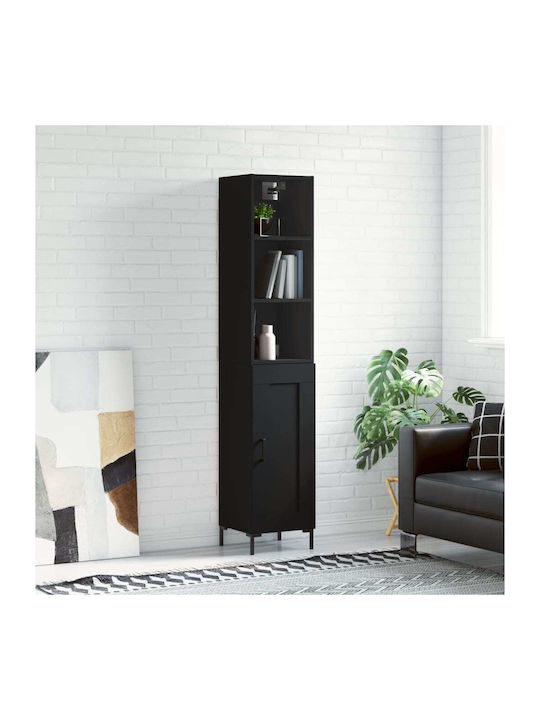 Cabinet pardoseală Negru 34.5x34x180cm