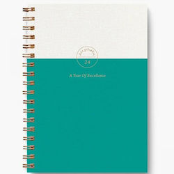 adBook Daily Spiral Planner Agenda 2024 Green 14x21cm -29