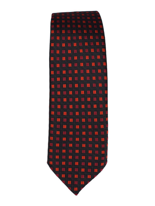 Mezzo Uomo Herren Krawatte Monochrom in Rot Farbe