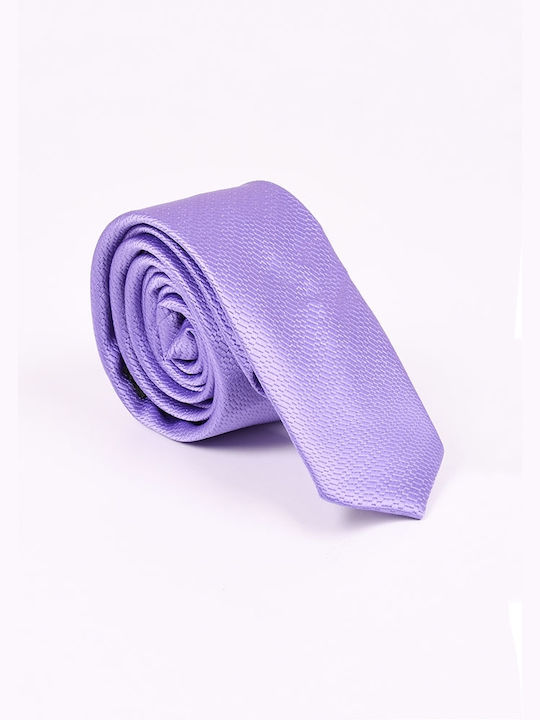 Zen And Zen Men's Tie Monochrome Lilac