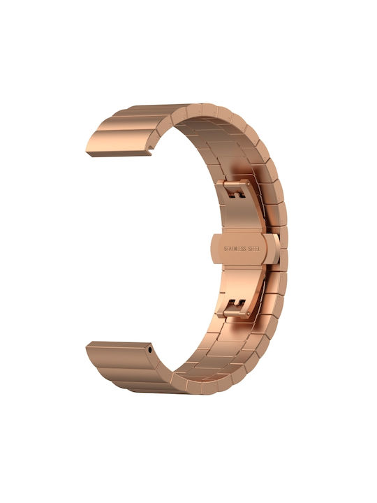 Fit Mini One Bead Metal Steel Watch Λουράκι Ροζ (Huawei Watch Fit mini)