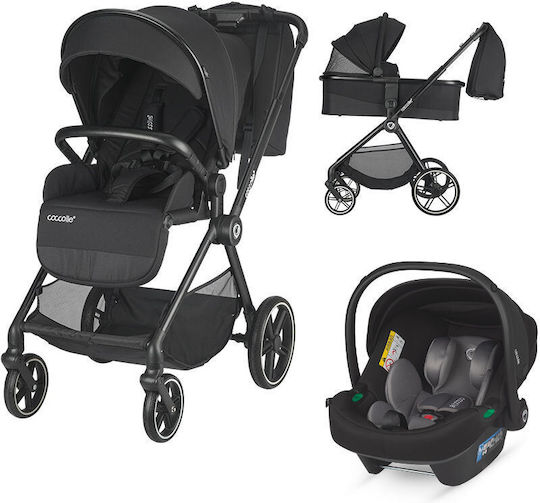 Coccolle Lissia Adjustable 3 in 1 Baby Stroller Suitable for Newborn Anthracite 16.3kg