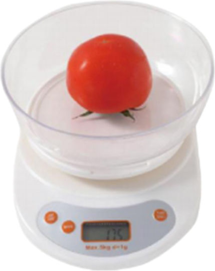 Tpster Ψηφιακή Ζυγαριά Κουζίνας έως 5kg Λευκή