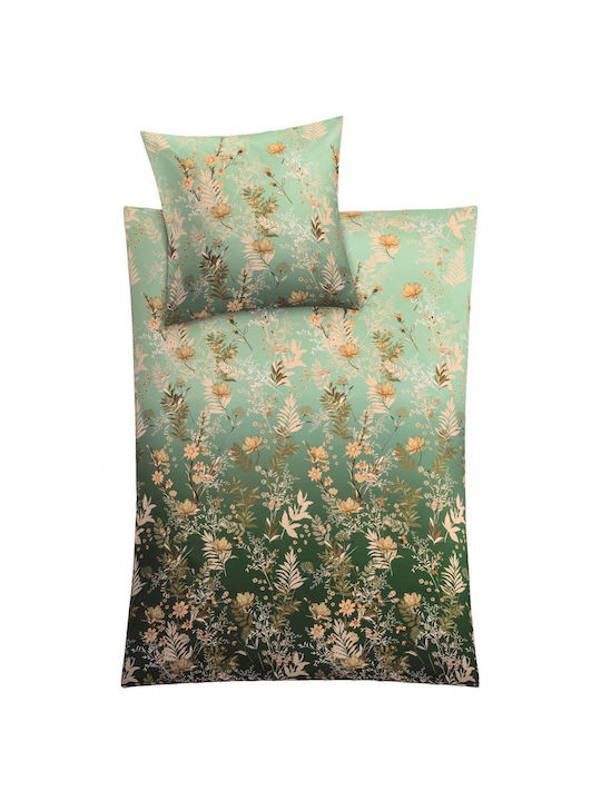 Kleine Wolke Duvet Cover Cotton Single 135x200 Zahra Green