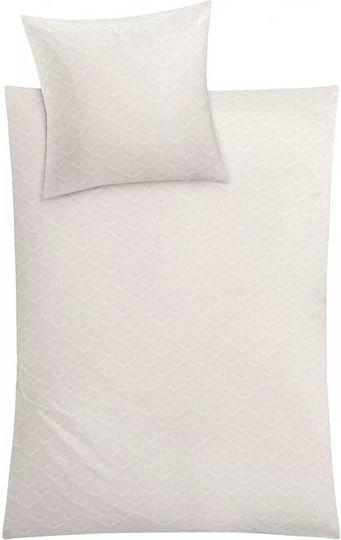 Kleine Wolke Duvet Cover Cotton Single 135x200 Kalea White