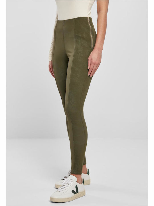 Urban Classics Dama Tesatura Pantaloni Kaki