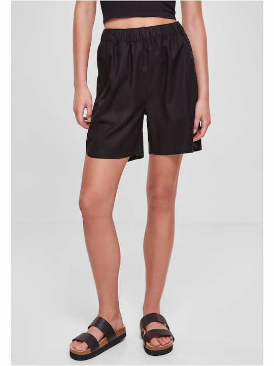 Women's Linen Shorts Black