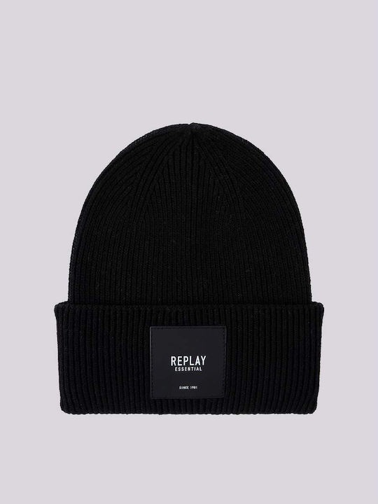 Beanie Unisex Beanie Knitted in Black color