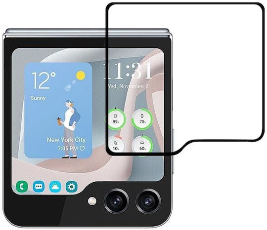 5g Z Protector Tempered Glass Black (Galaxy Z Flip5)