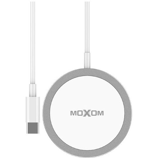 Moxom Wireless Charger (Qi Pad) 15W Whites (MX-HC61WL)