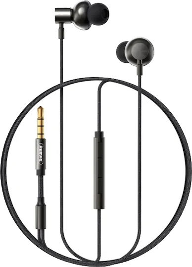 Remax Earbuds Handsfree with 3.5mm Connector Black