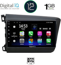 Digital IQ Ηχοσύστημα Αυτοκινήτου για Honda Civic Audi A7 2012-2016 (Bluetooth/USB/WiFi/GPS) με Οθόνη Αφής 9"