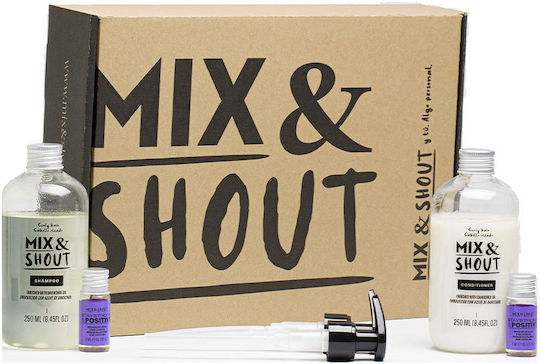 Mix & Shout Routine Curly Protector Seturi Pentru Par Pentru Păr Creț Cu Șampon 4 Bucăți