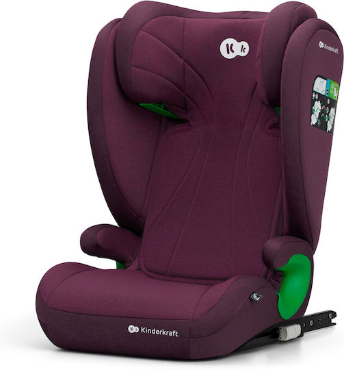 Kinderkraft Junior Fix Baby Car Seat High-back Booster i-Size with Isofix Cherry Pearl