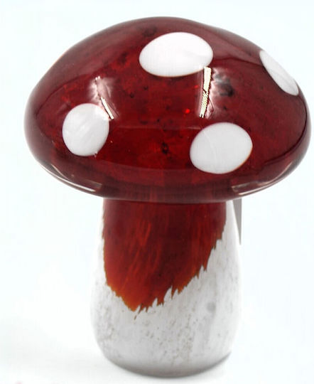 Royal Art Collection Decorative Mushroom made of Glass 10x12cm 1pcs