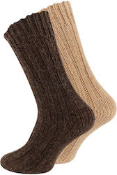 Norweger Socks Beige/Dark Brown 2Pack