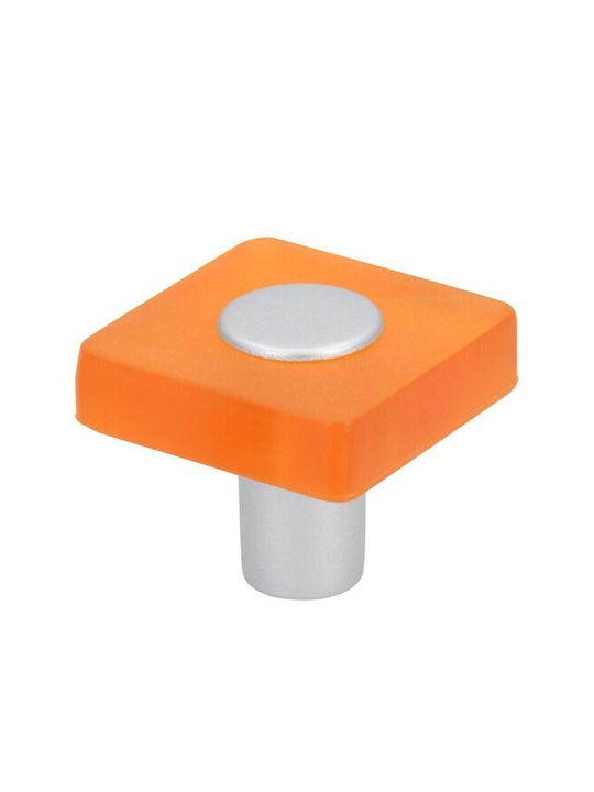 Poliplast Kids Knob Furniture made of Plastic Orange 202-24QVTSV2PO 1pcs