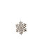 Hängendes Schneeflocke Ornament Gold 10.5cm